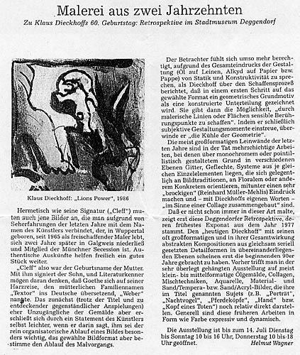 Artikel in der Landshuter Zeitung, 19.06.96