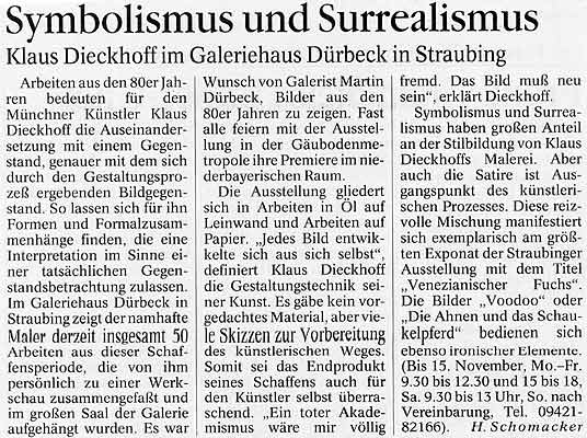 Passauer Neue Presse, Feuilleton, 29.10.1997